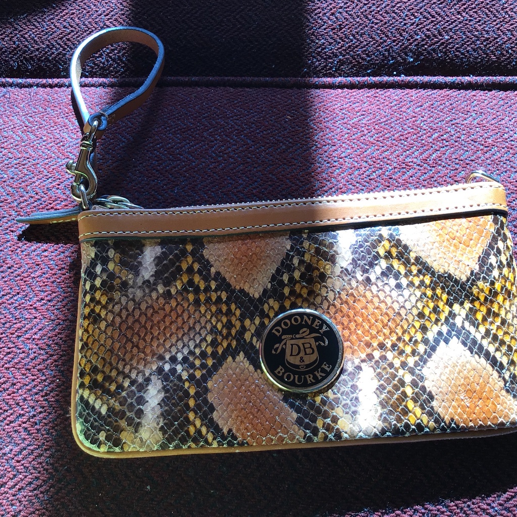 Dooney And Bourke Snakeprint Wristlet Brand New Dooney And Bourke Snakeprint Wristlet Brand New